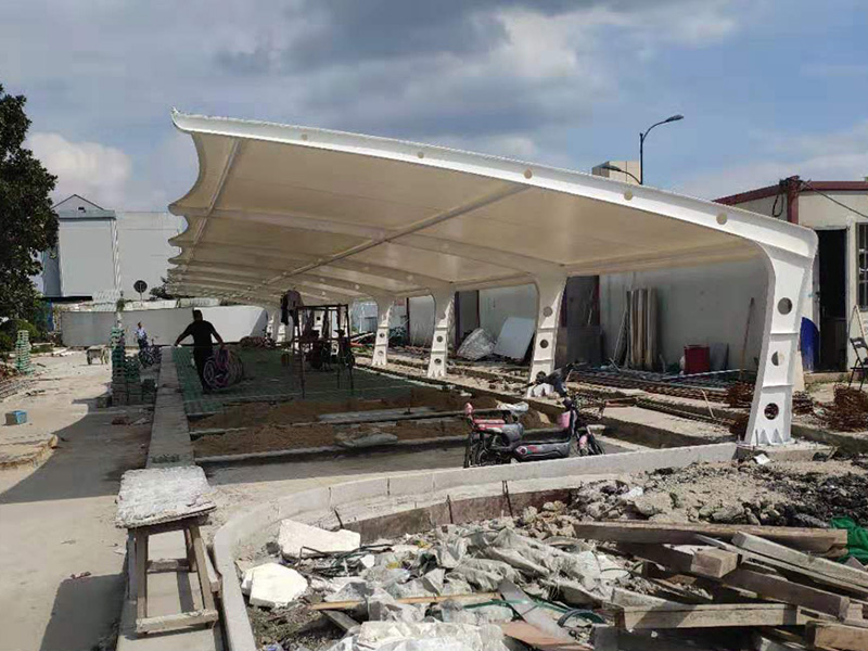 膜結構停車棚 膜結構停車棚